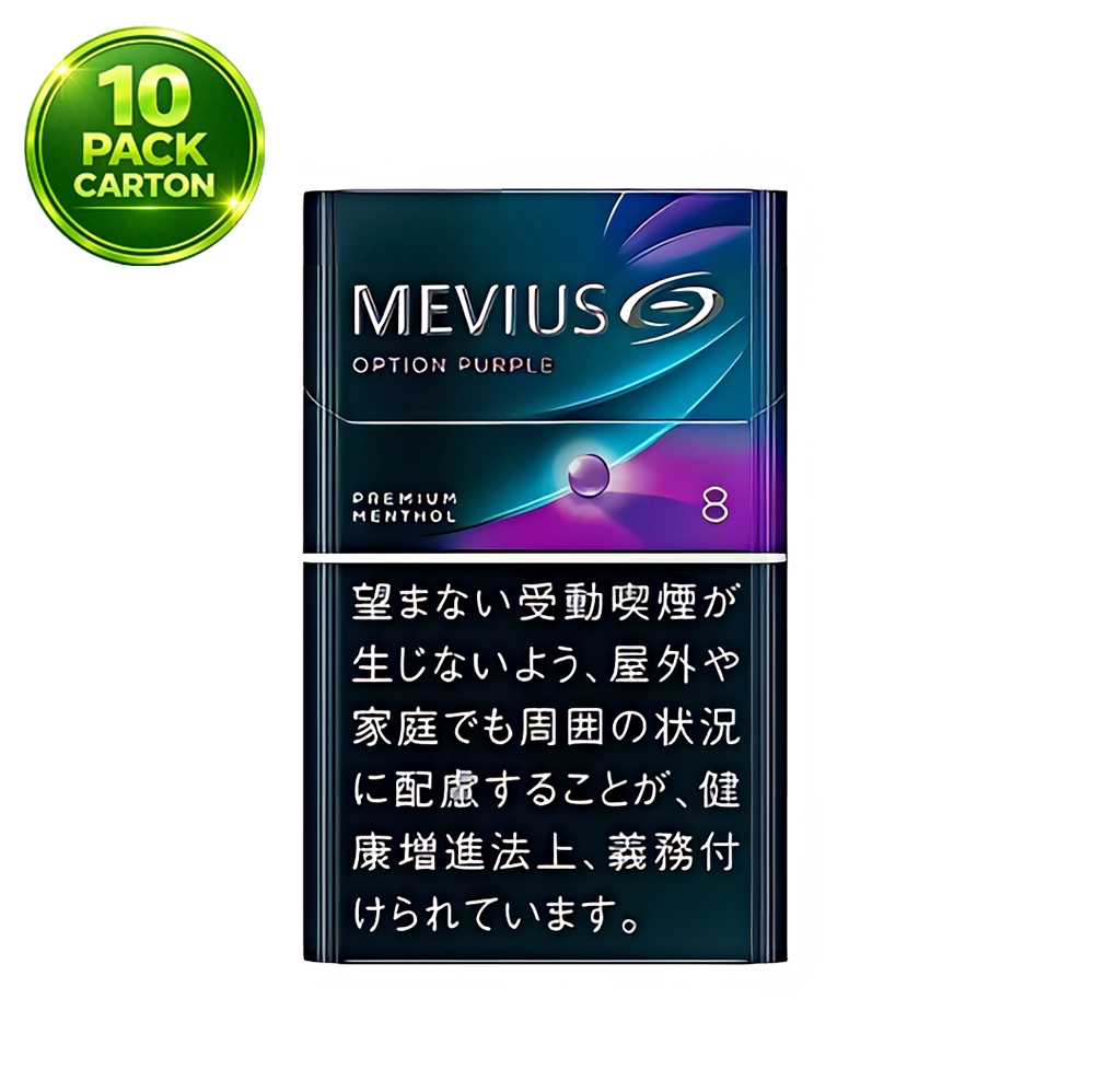 MEVIUS PREMIUM MENTHOL OPTION PURPLE 8mg 10 Packs MEVIUS PREMIUM MENTHOL OPTION PURPLE 8mg 10 Packs